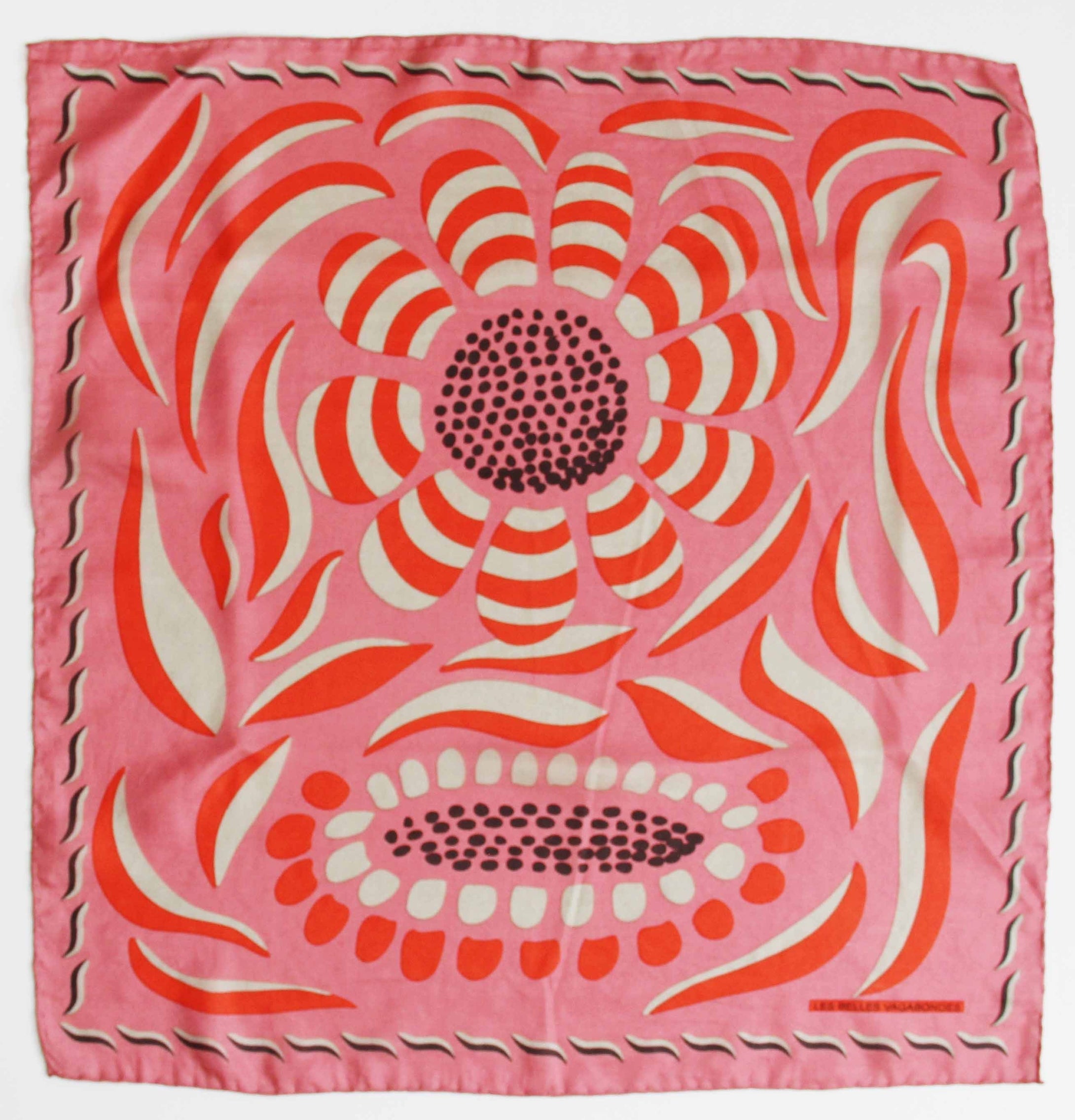 Silk scarf - Forget-Me-Not Rose