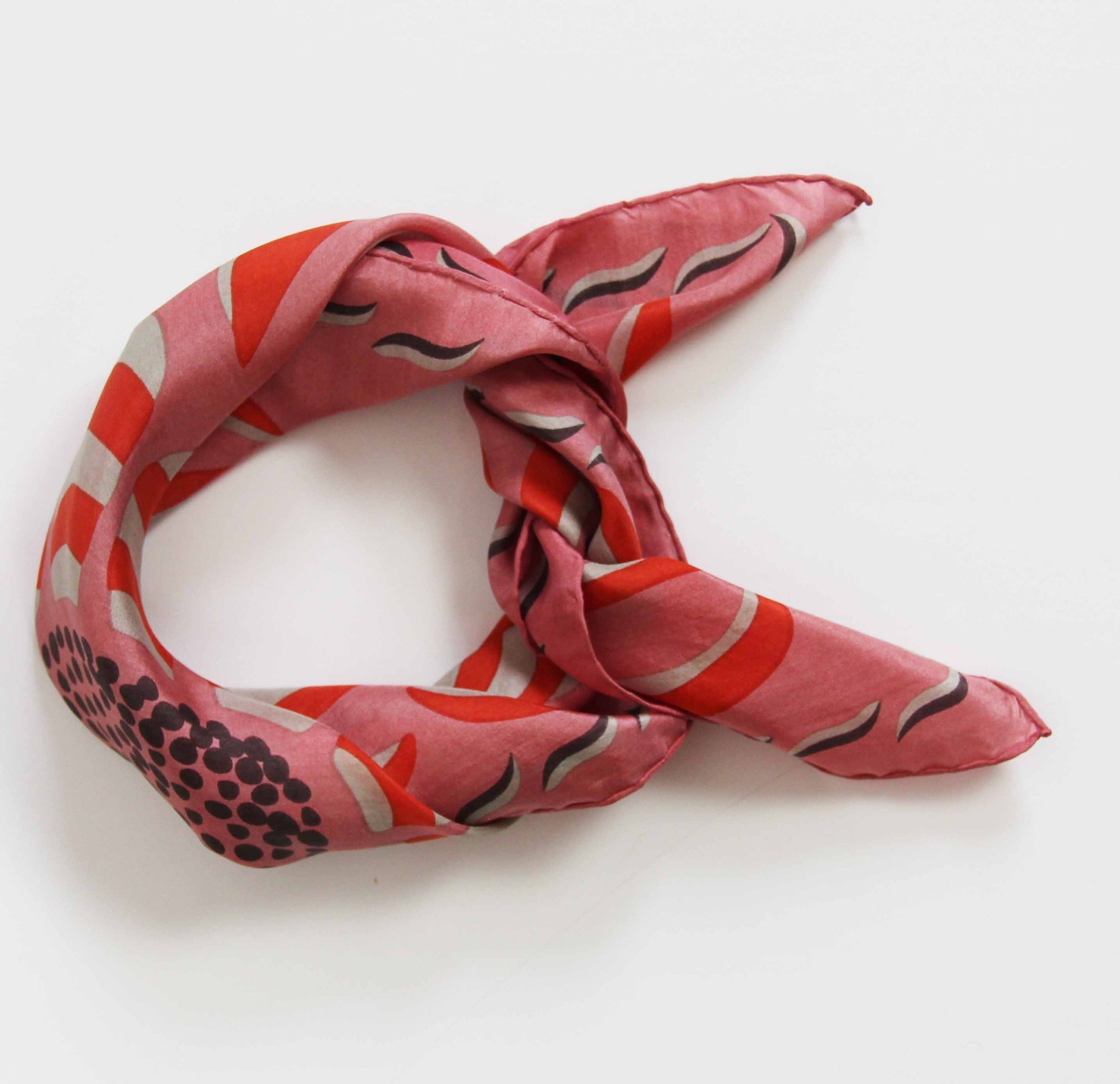 Silk scarf - Forget-Me-Not Rose