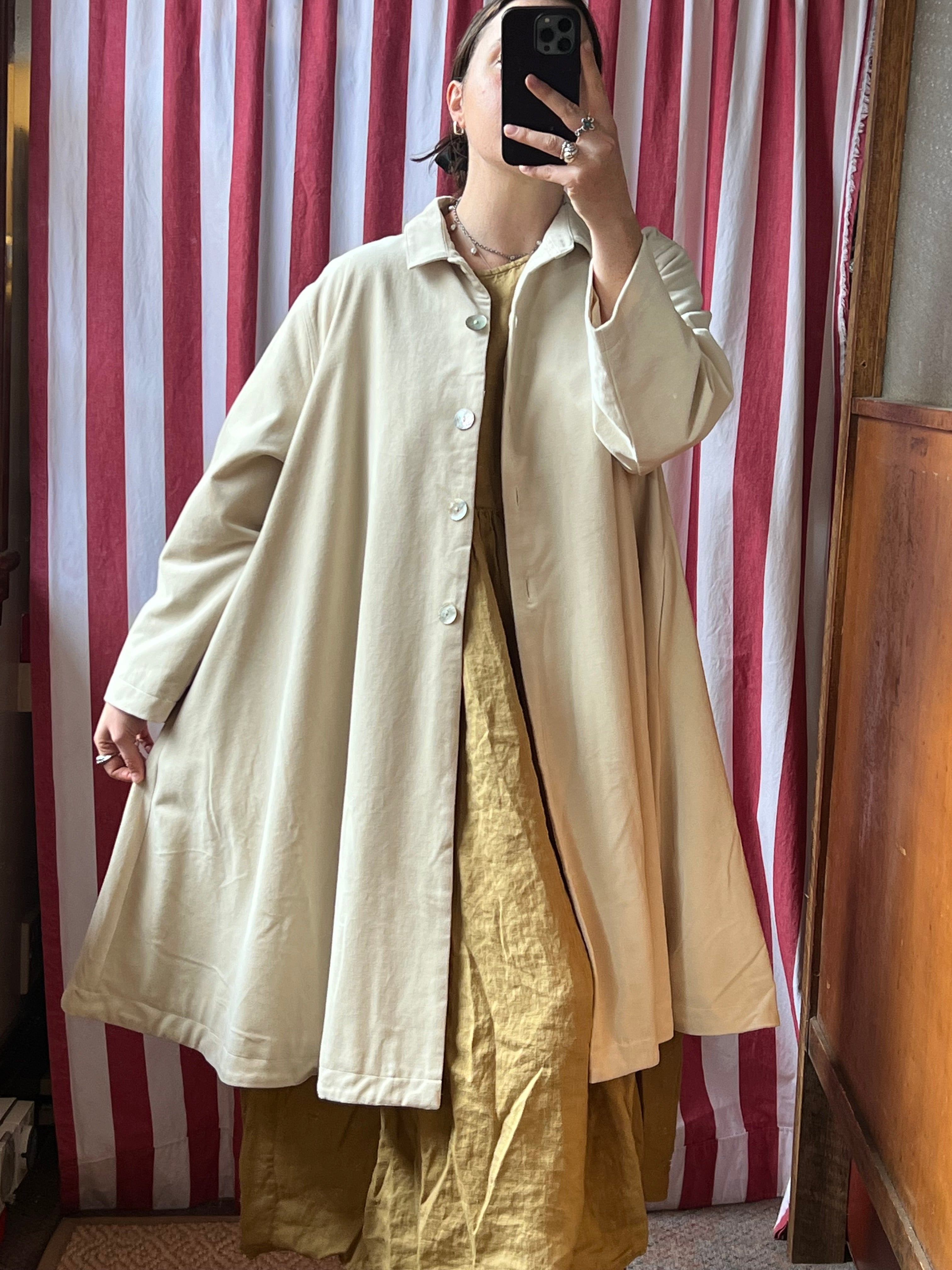DEVILLE COAT - COTTON VELVET - Fawn