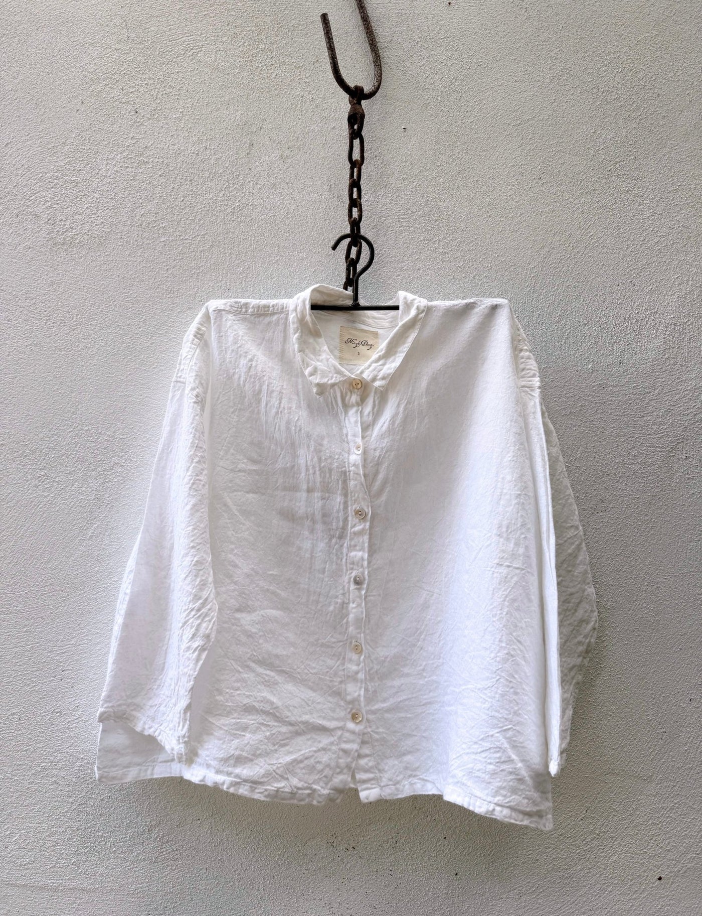 Libby Shirt Linen - White