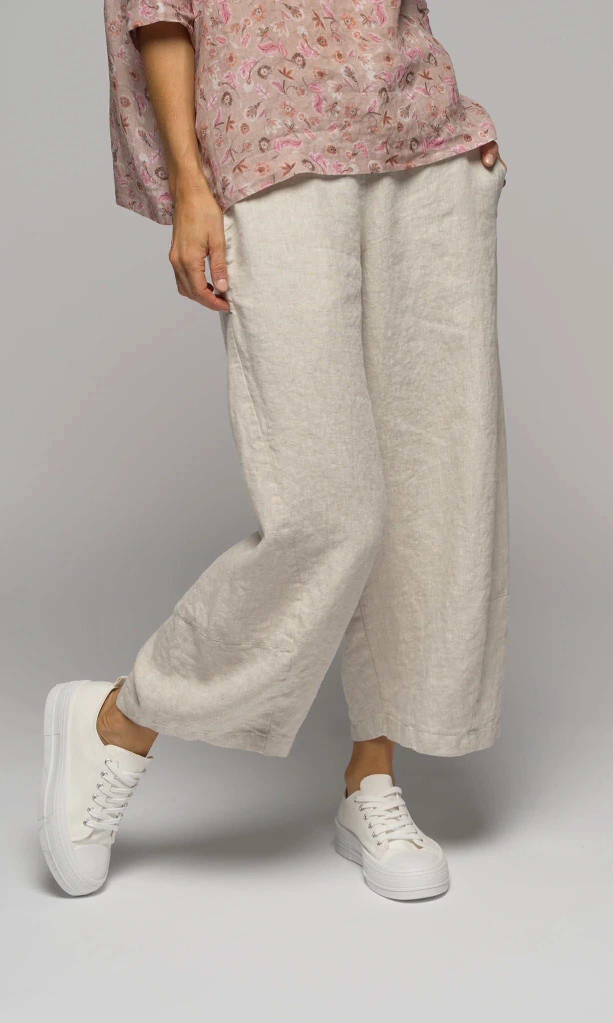 Sable Linen Pant - Natural