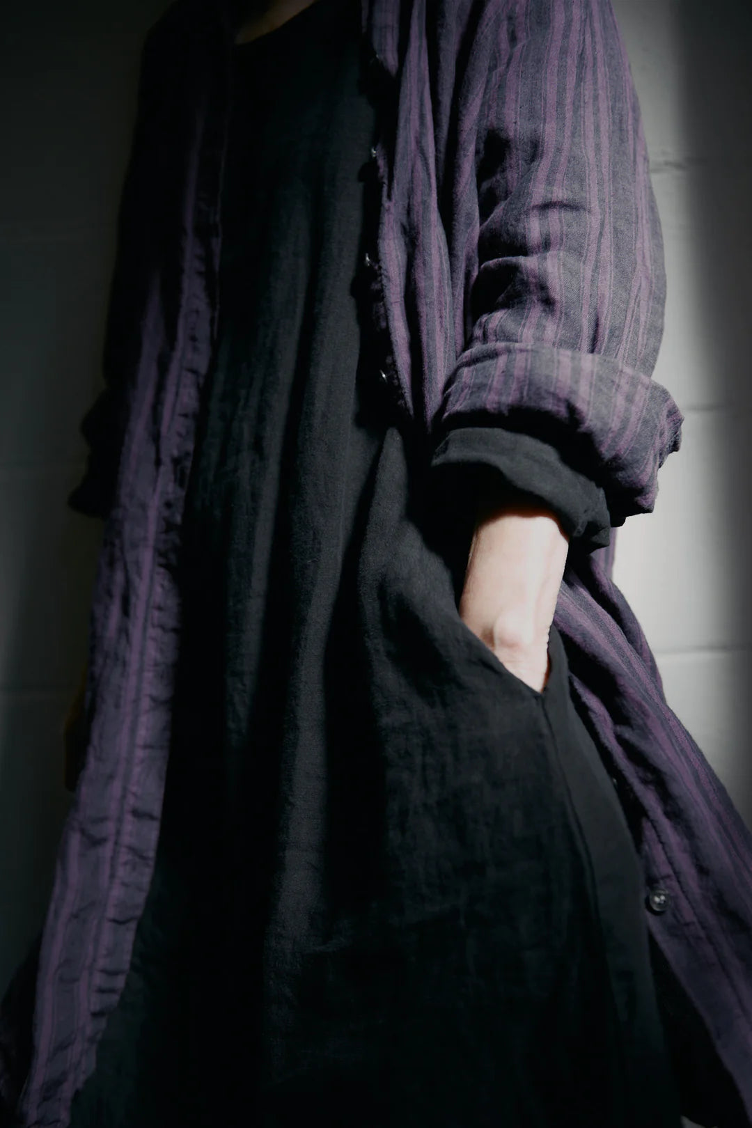 Elodie Dress - Black Linen