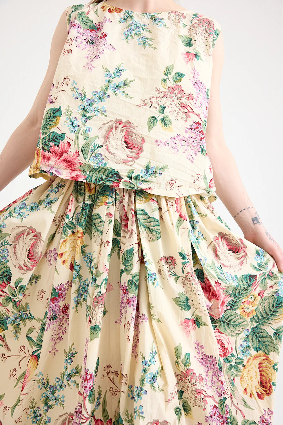 Ulla Skirt in Bouquet Print