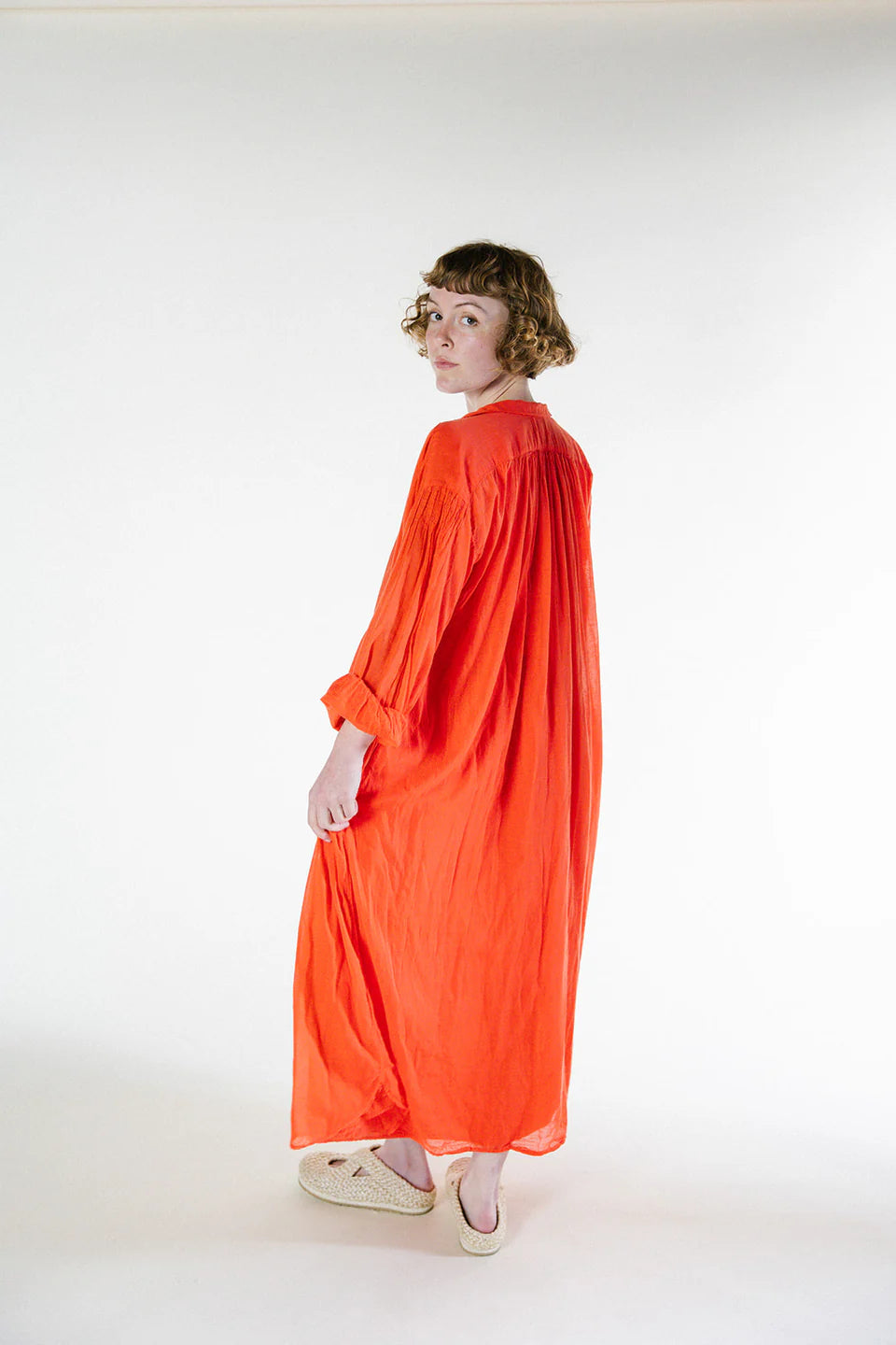 Bernadette Dress - Cotton Voile - Protea
