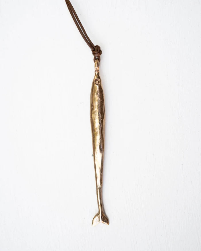 Pesce Granello Pendant - Aqua