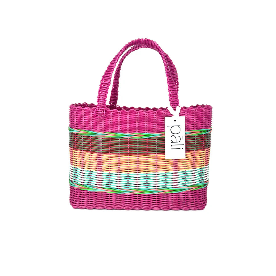Pali Stripe Pink Bag - Large