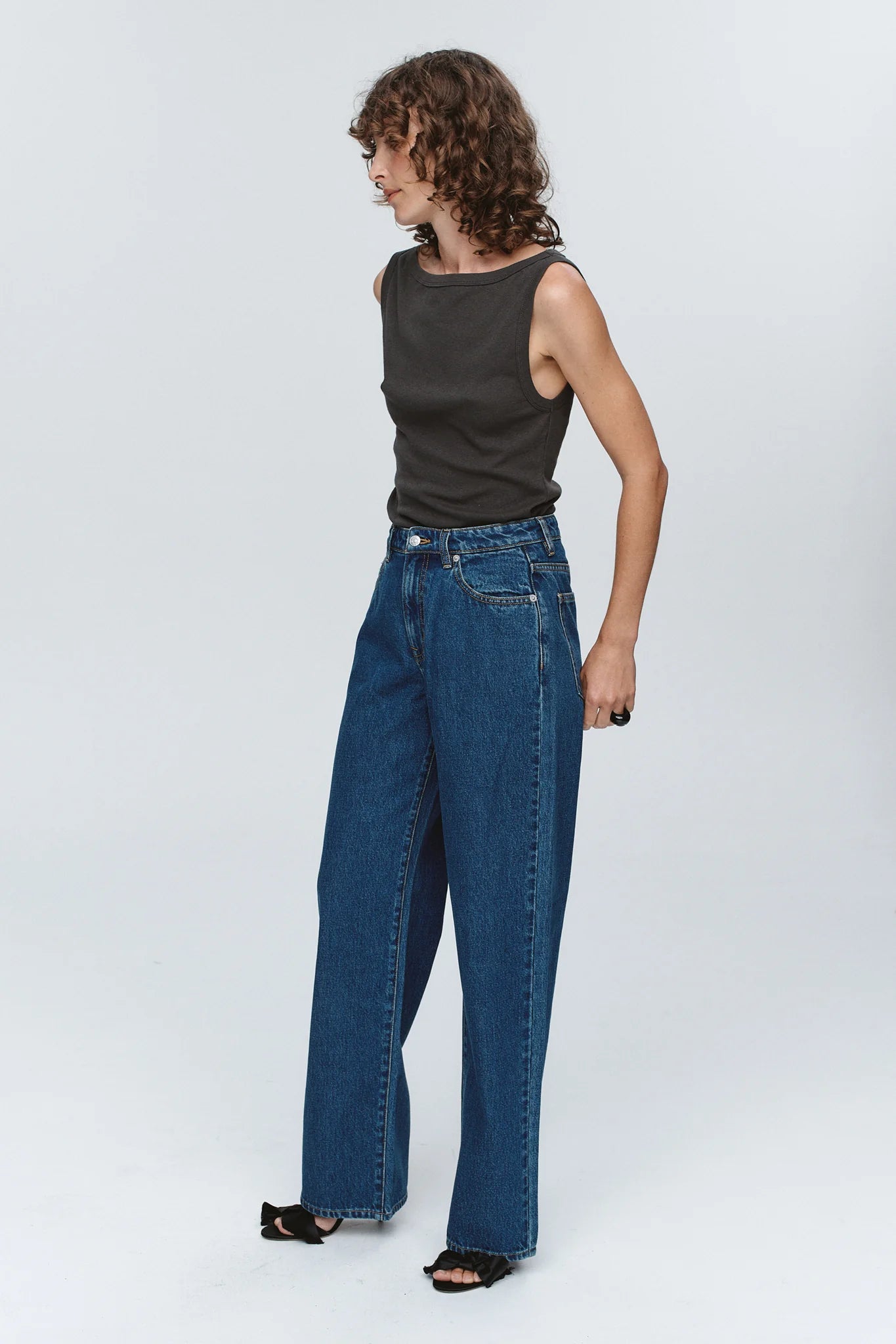 Wide Leg Jean WASHED INDIGO