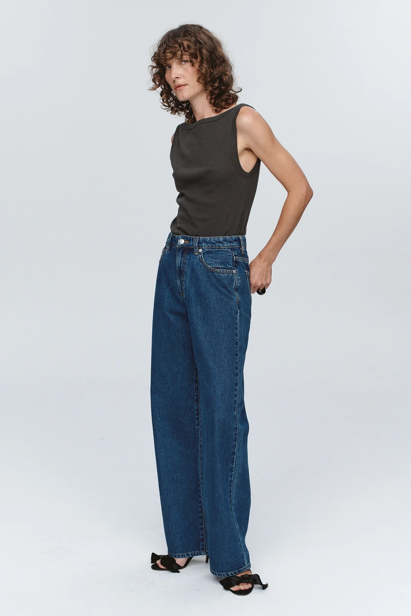 Wide Leg Jean WASHED INDIGO