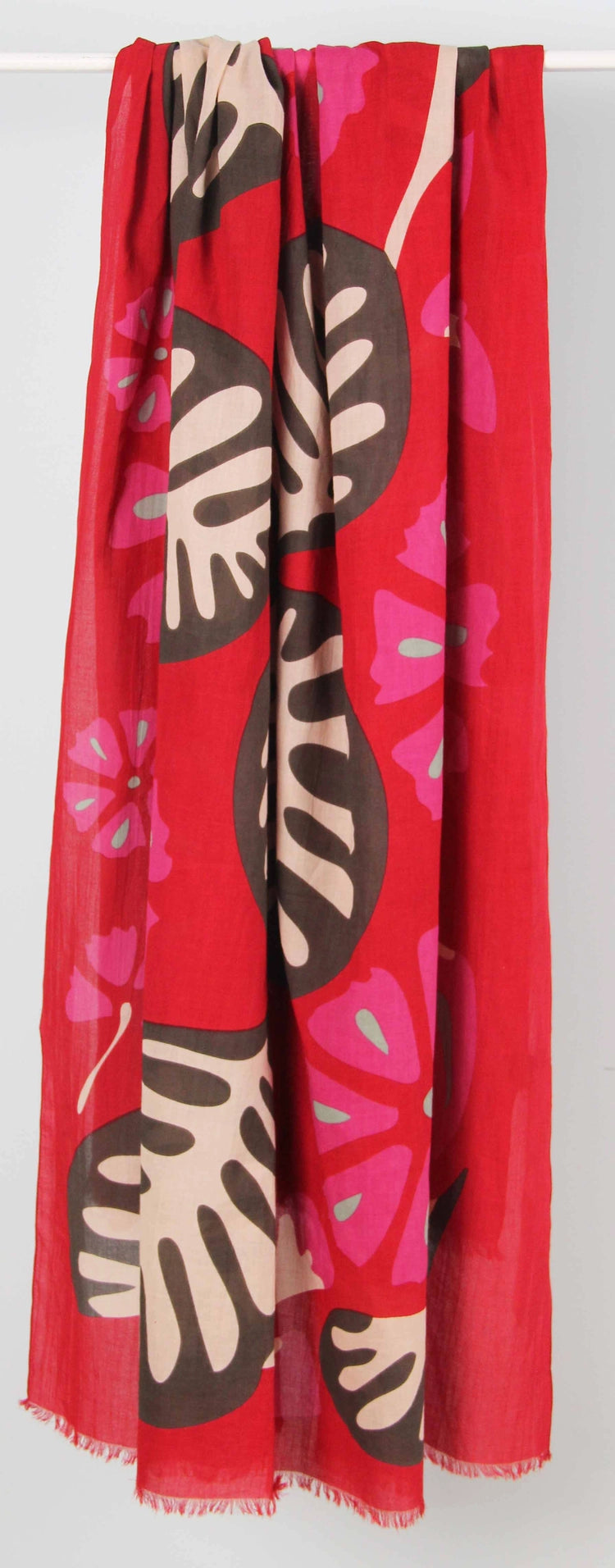 Equateur Organic Cotton Red Scarf