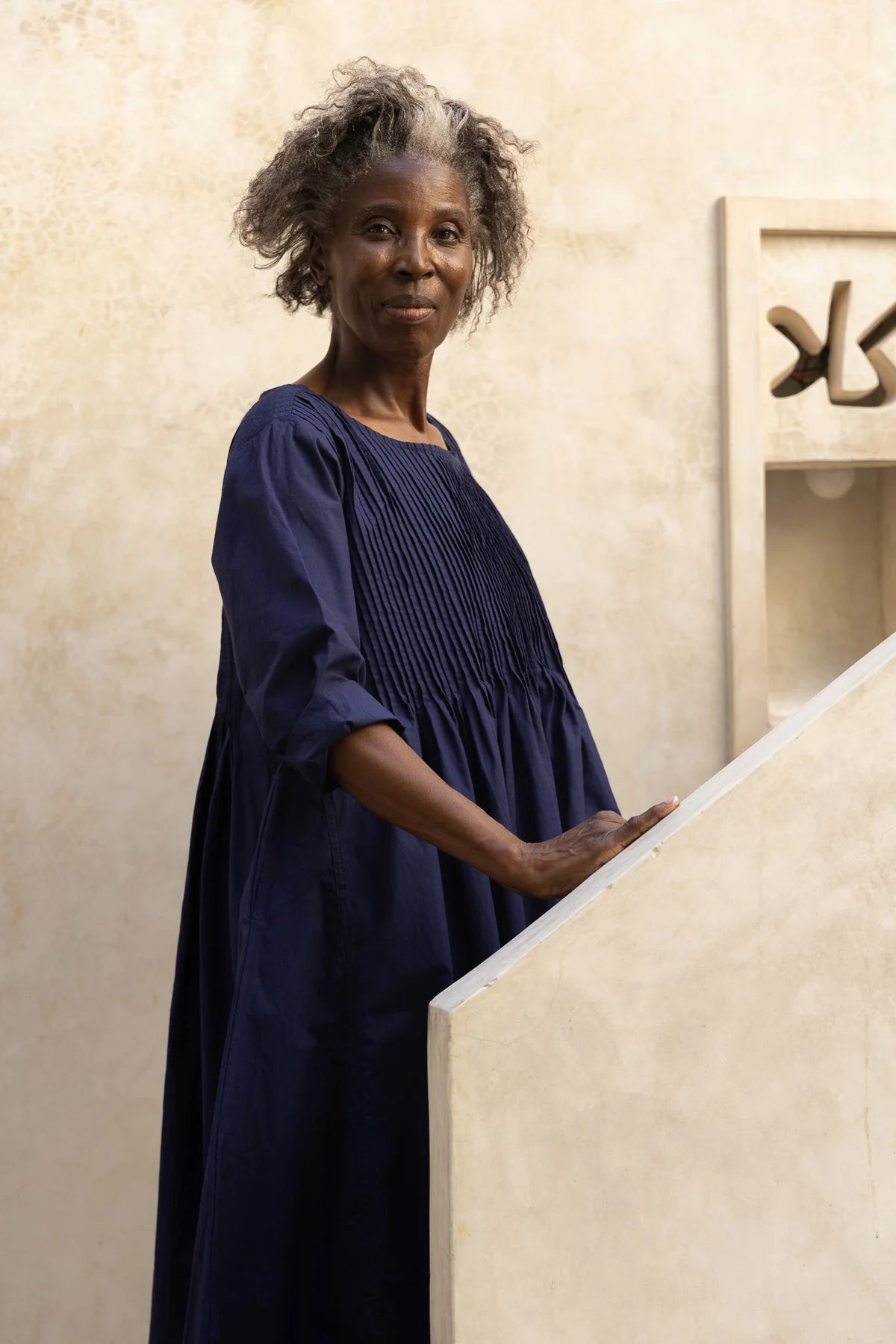 Asili Dress - Cotton Poplin - Indigo