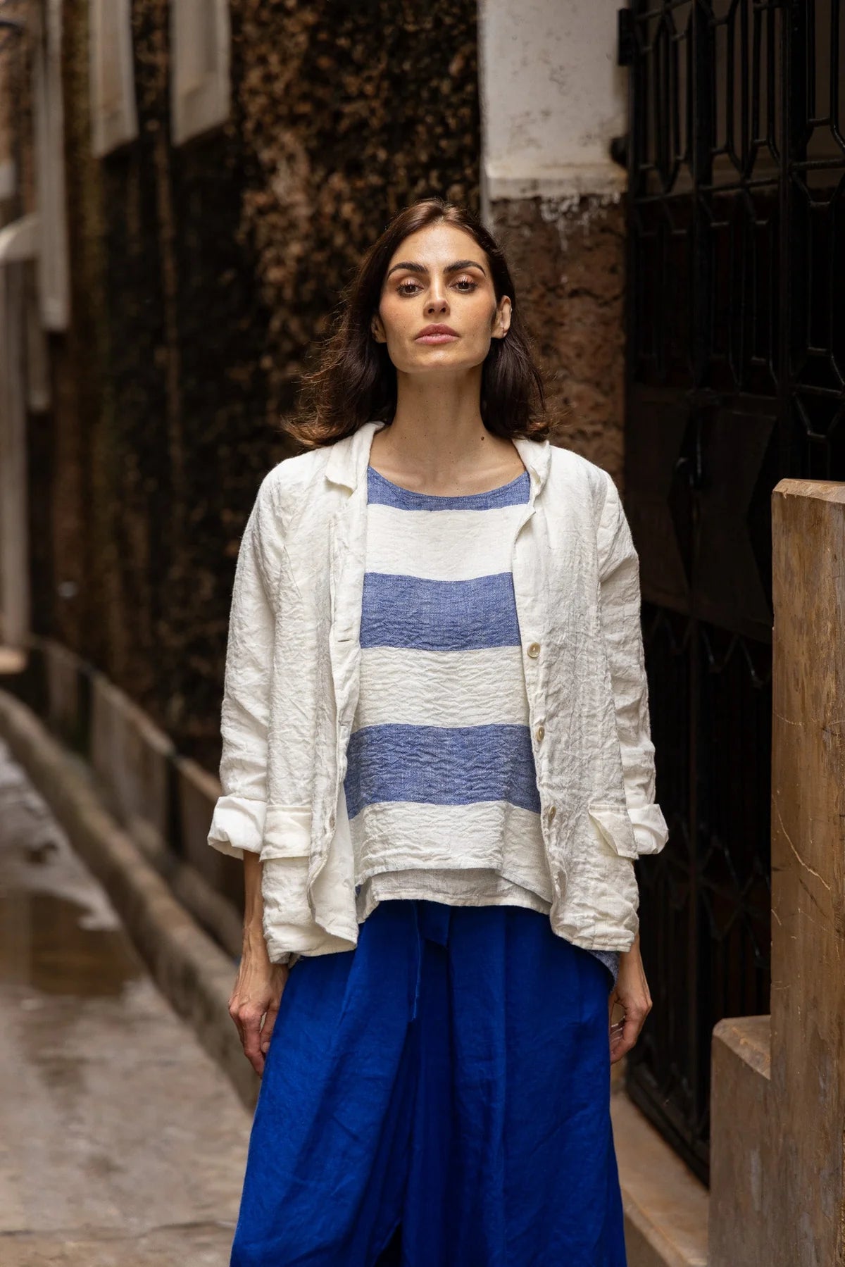 Baridi Jacket - Linen - White