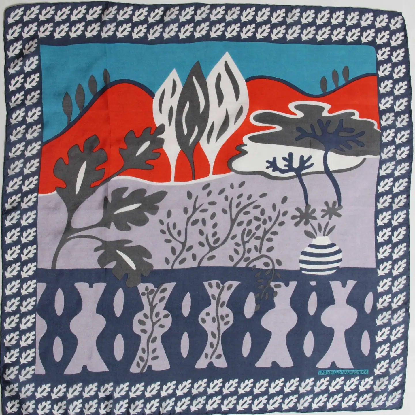 Silk scarf - Tuscany Orange