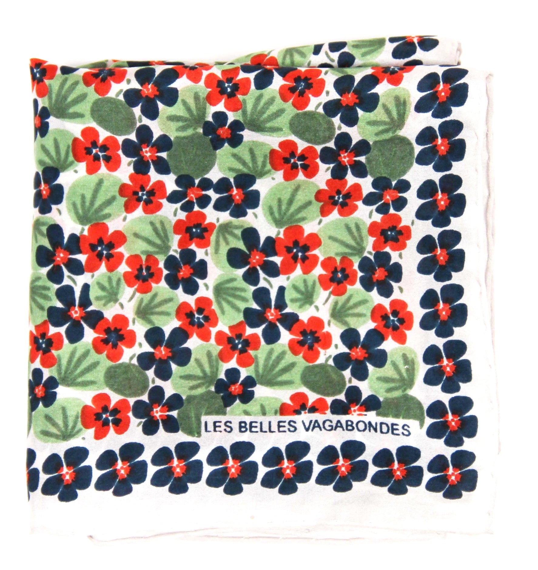 Silk scarf - Mini Capucine Marine