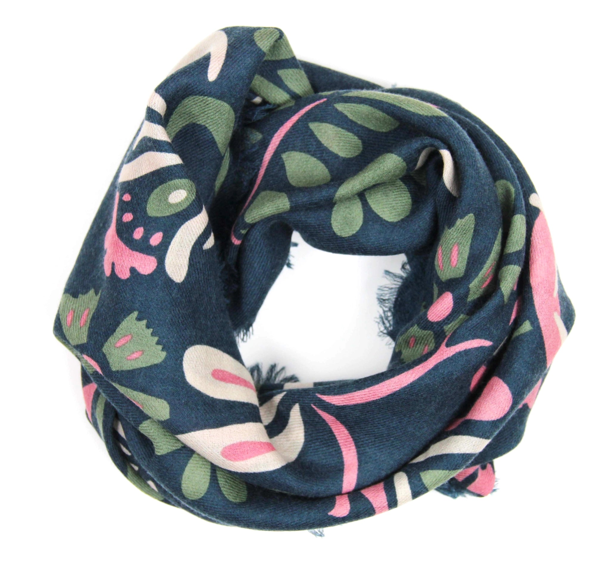 Tatiana Marine wool scarf