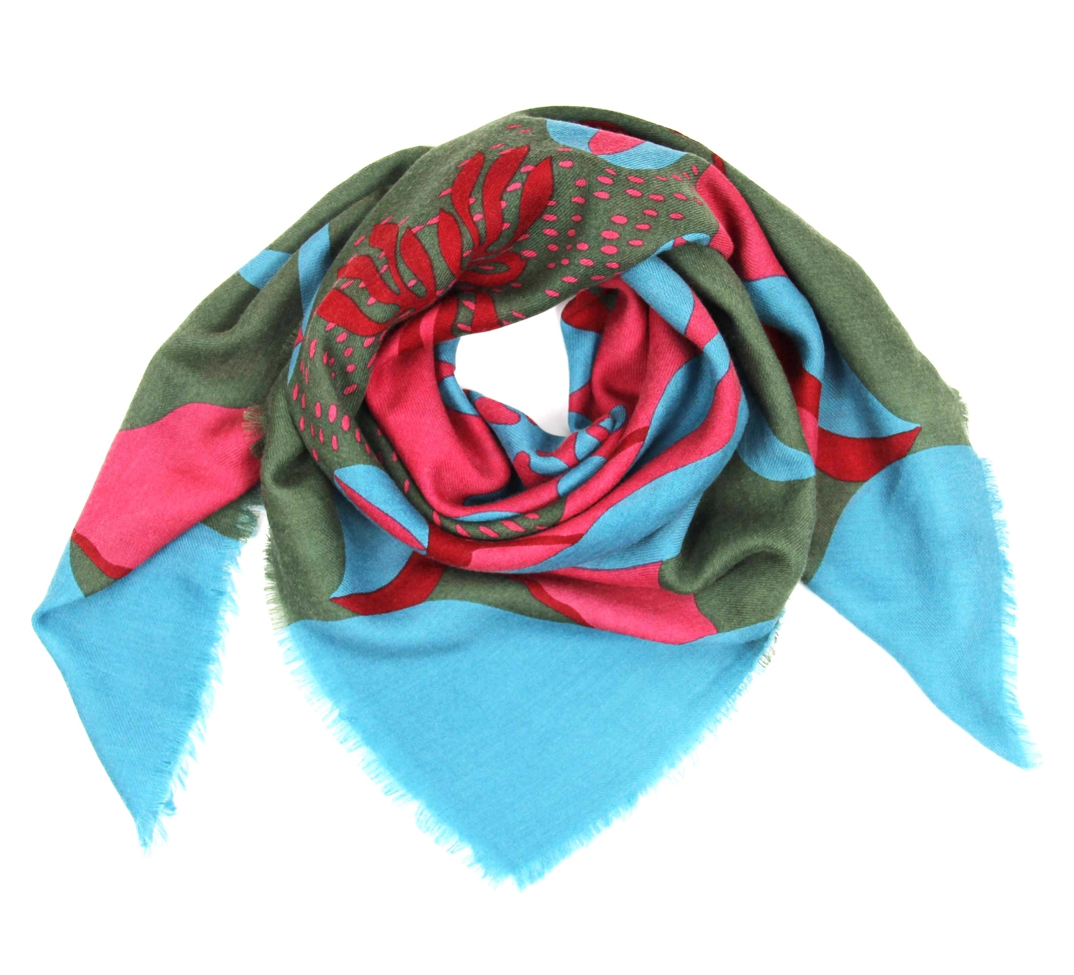 Abyss Rouge Wool Scarf