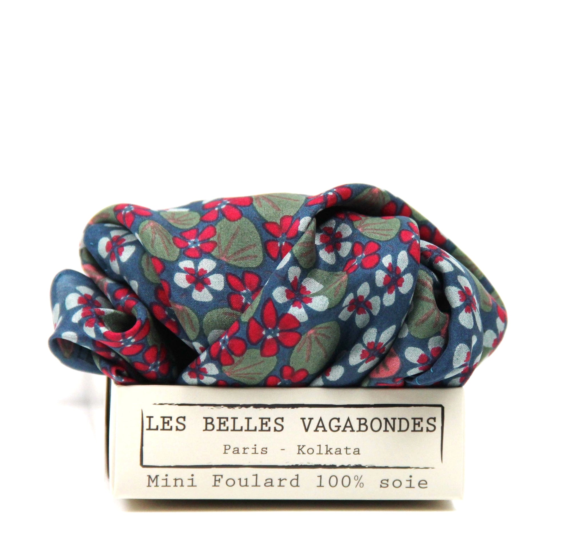 Silk scarf - Mini Capucine Gray