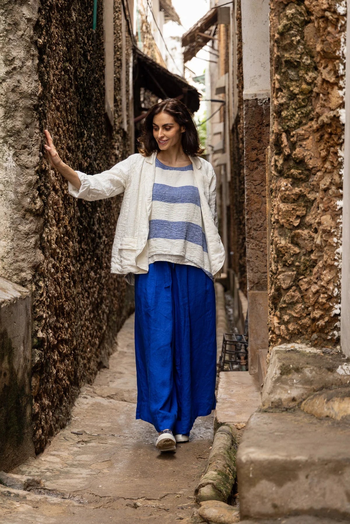 Baridi Jacket - Linen - White