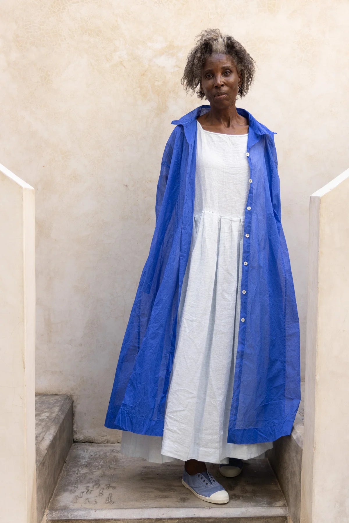 Minerva Jacket - Cotton Organdy - Cobalt