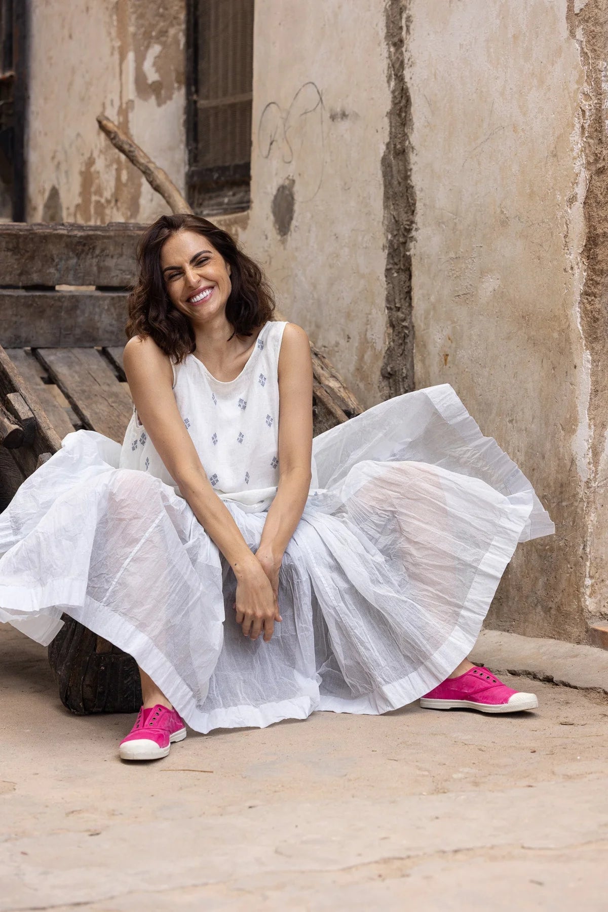 Nyx Tutu Skirt Long - Cotton Organdy - Ice