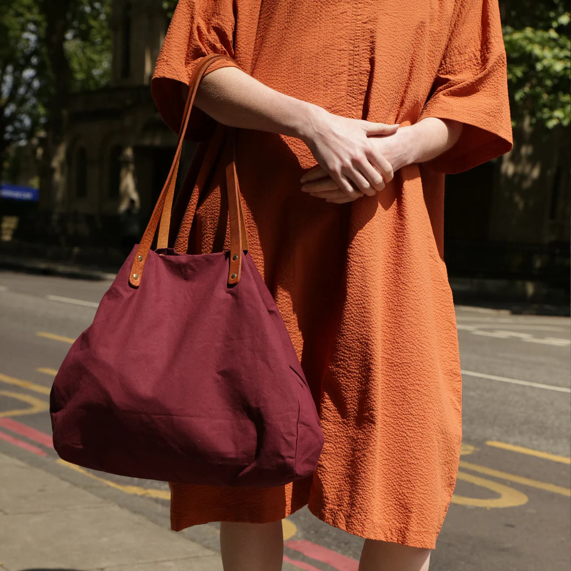 Midi Tote - Rhubarb
