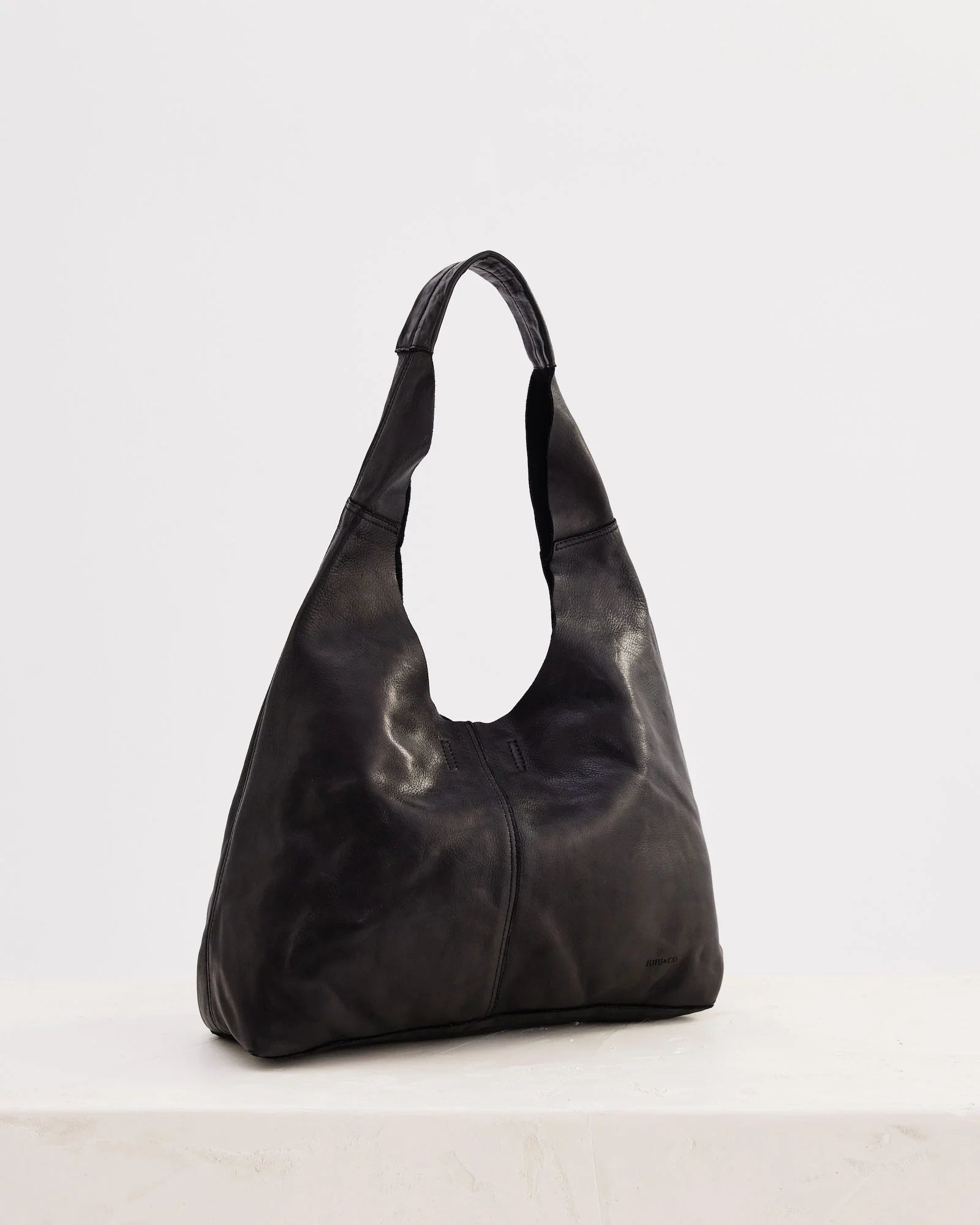 Unlined Slouchy Bag - Black
