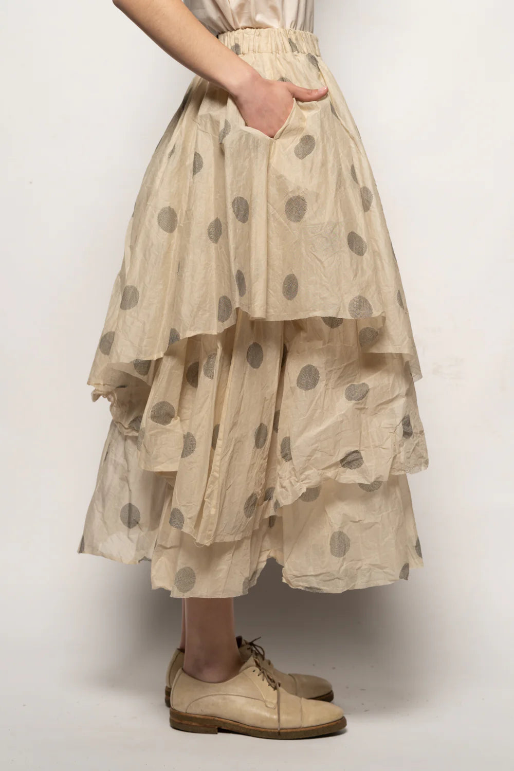 Dotto Layer Skirt - Cotton Organdy Natural