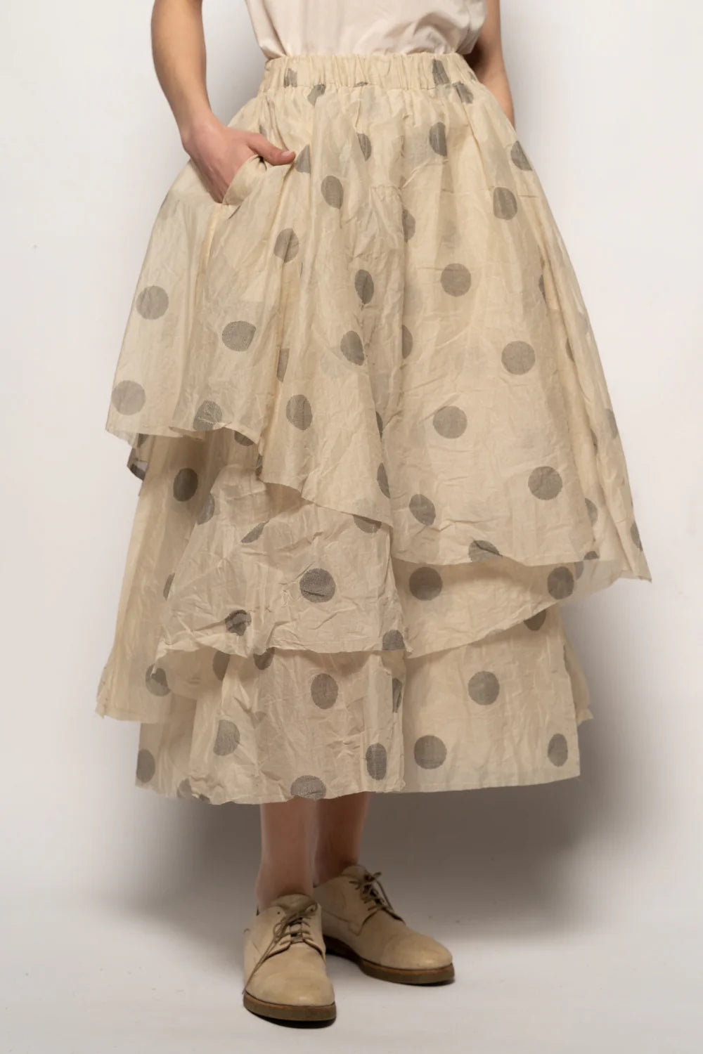 Dotto Layer Skirt - Cotton Organdy Natural