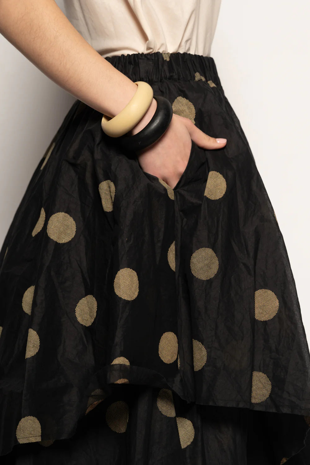 Dotto Layer Skirt - Cotton Organdy Black