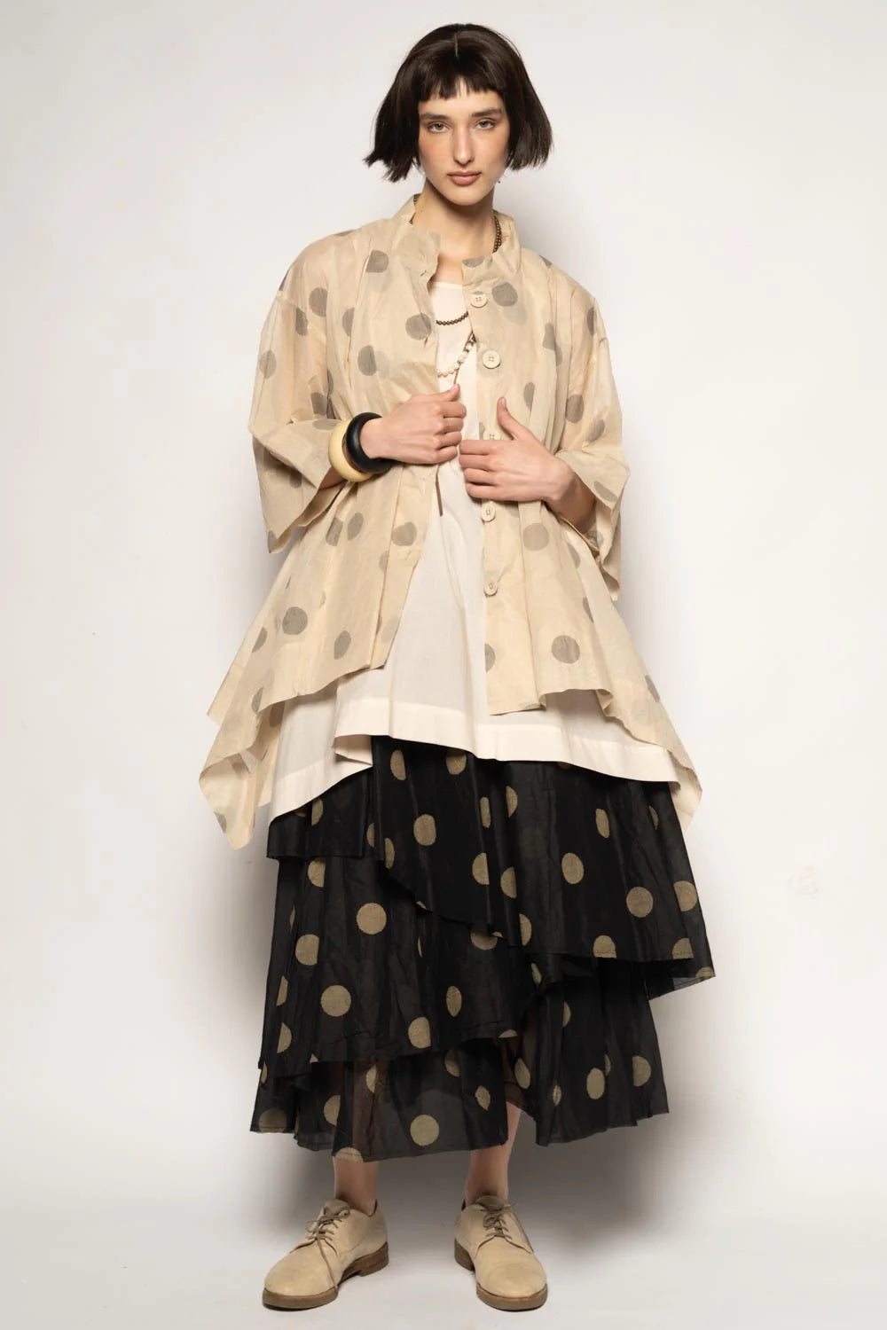 Dotto Duster Jacket - Cotton Organdy Natural