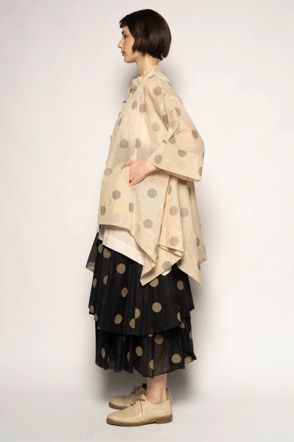 Dotto Duster Jacket - Cotton Organdy Natural