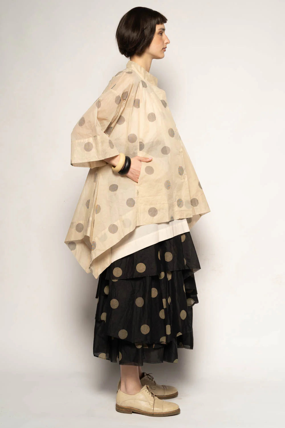 Dotto Duster Jacket - Cotton Organdy Natural