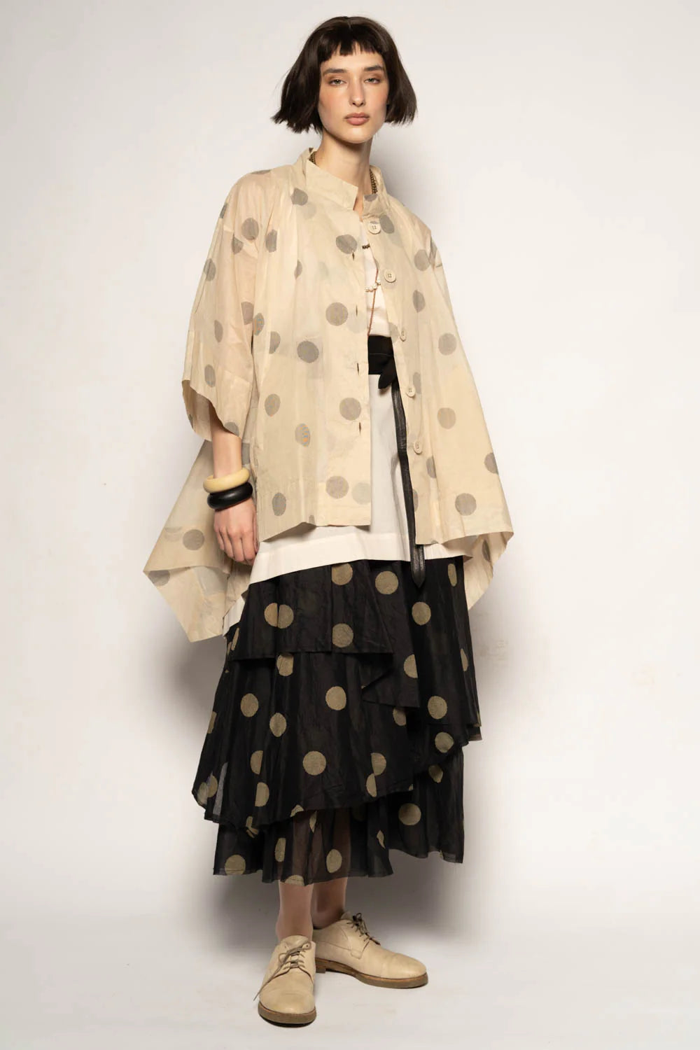 Dotto Duster Jacket - Cotton Organdy Natural