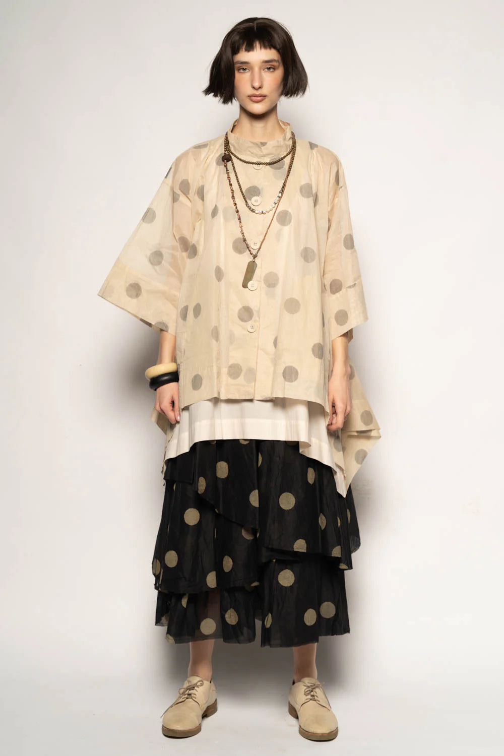 Dotto Duster Jacket - Cotton Organdy Natural