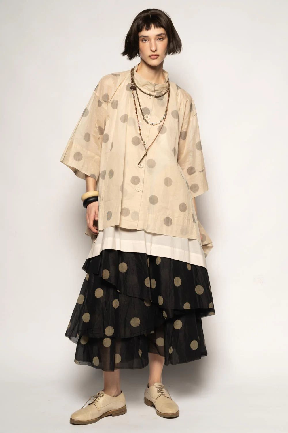 Dotto Duster Jacket - Cotton Organdy Natural