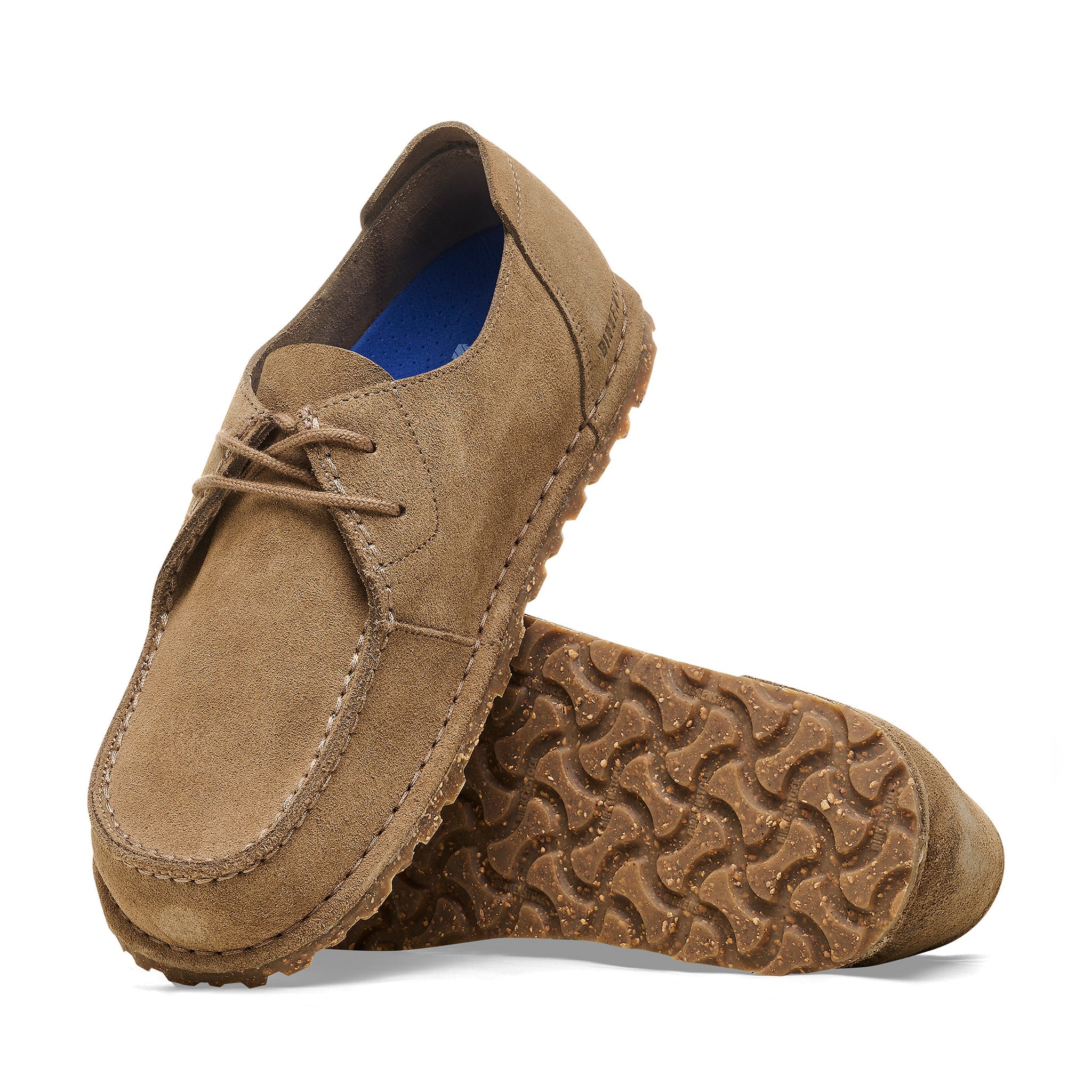 Utti Lace Taupe Suede Leather