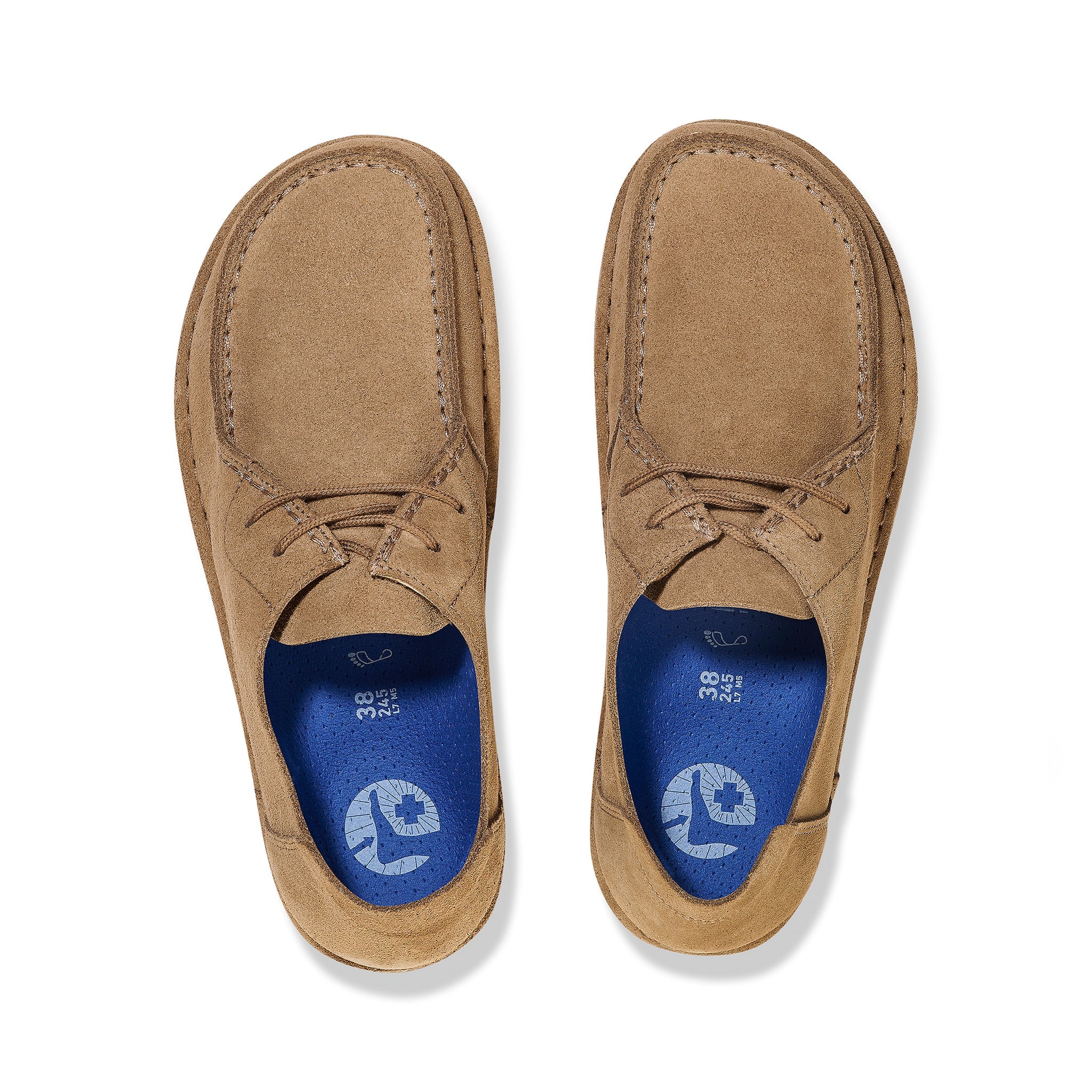 Utti Lace Taupe Suede Leather