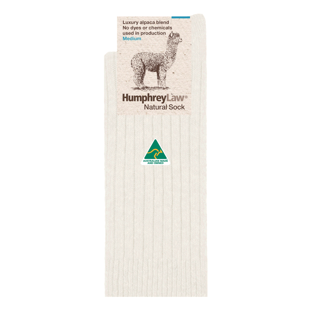 Alpaca Health Sock - White