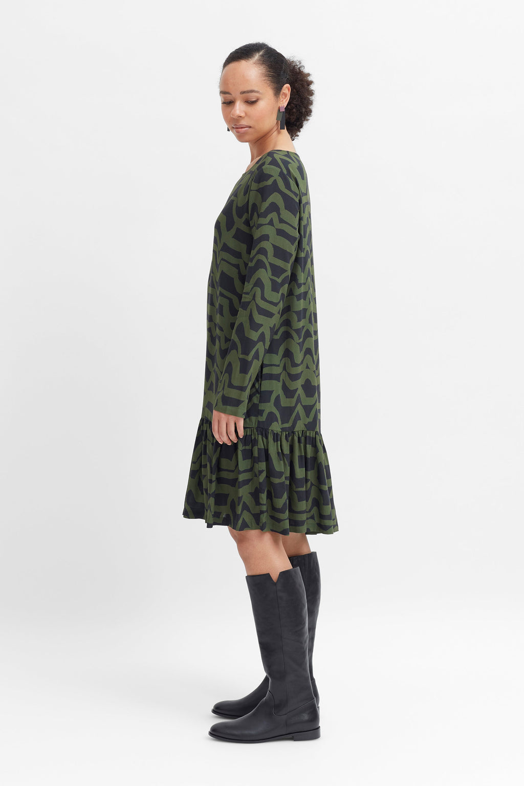 Cass Dress - Olive/Midnight