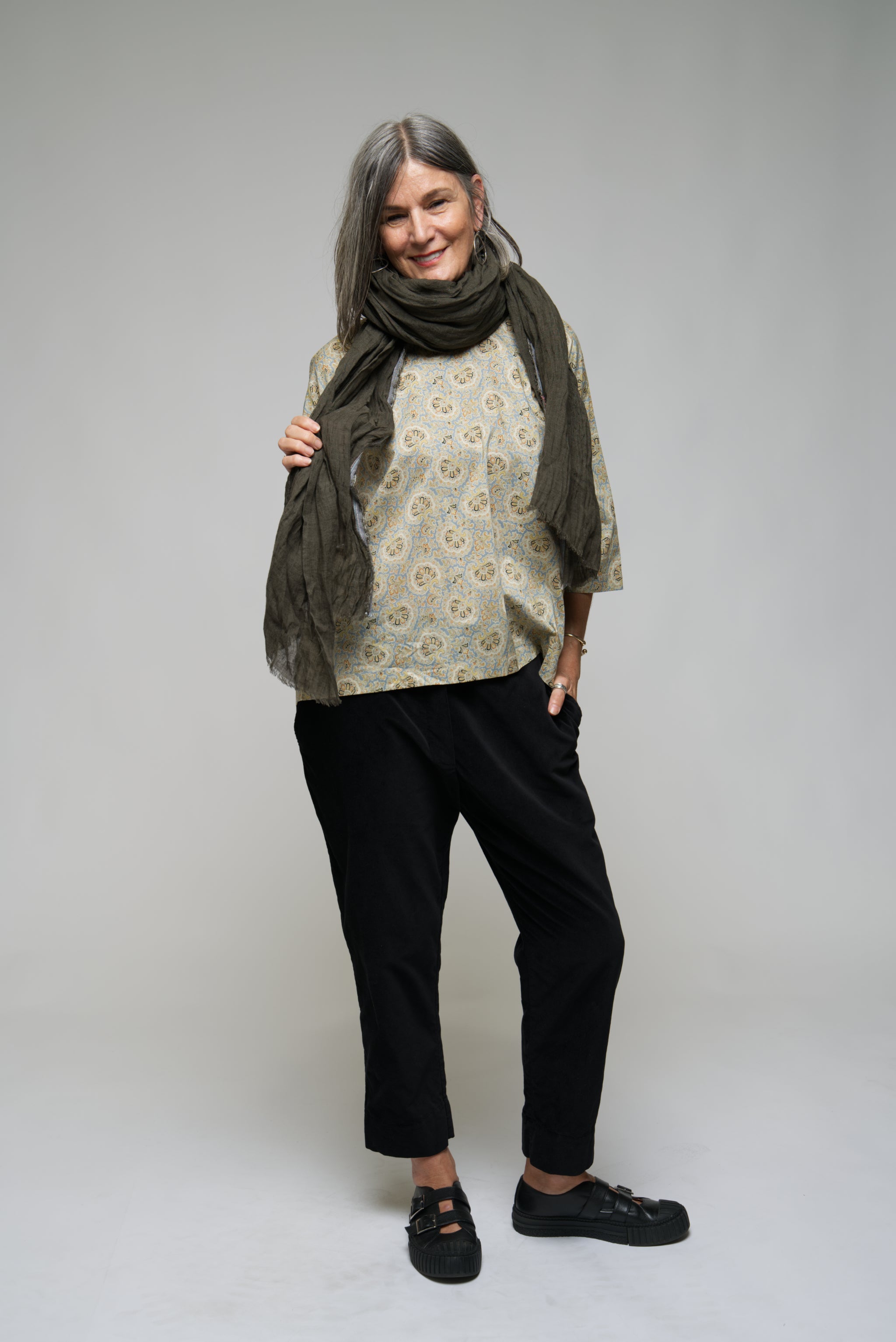 Pure linen wrap - Khaki