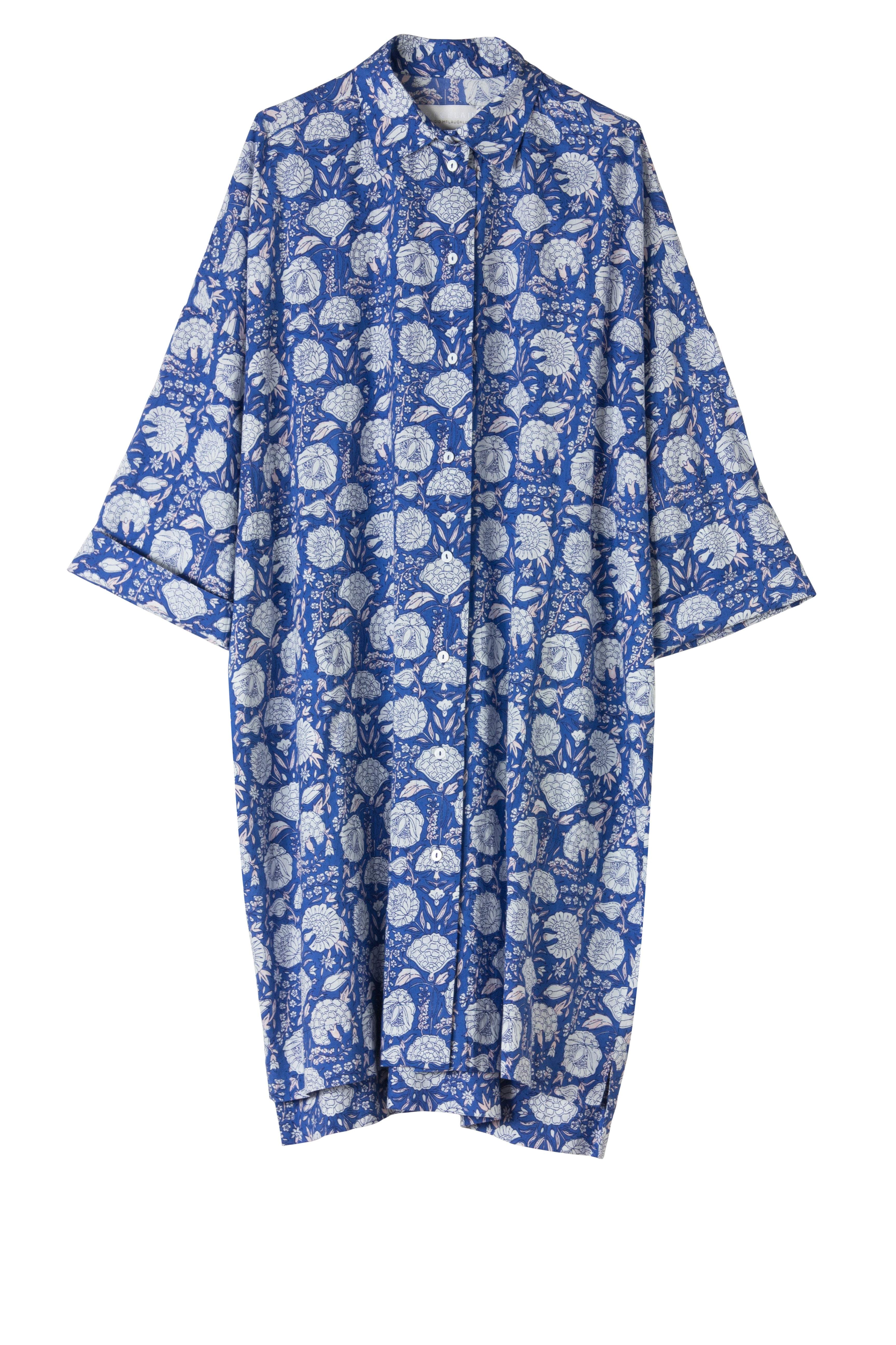 Sal Shirtmaker - Blue/White Jasmine Floral