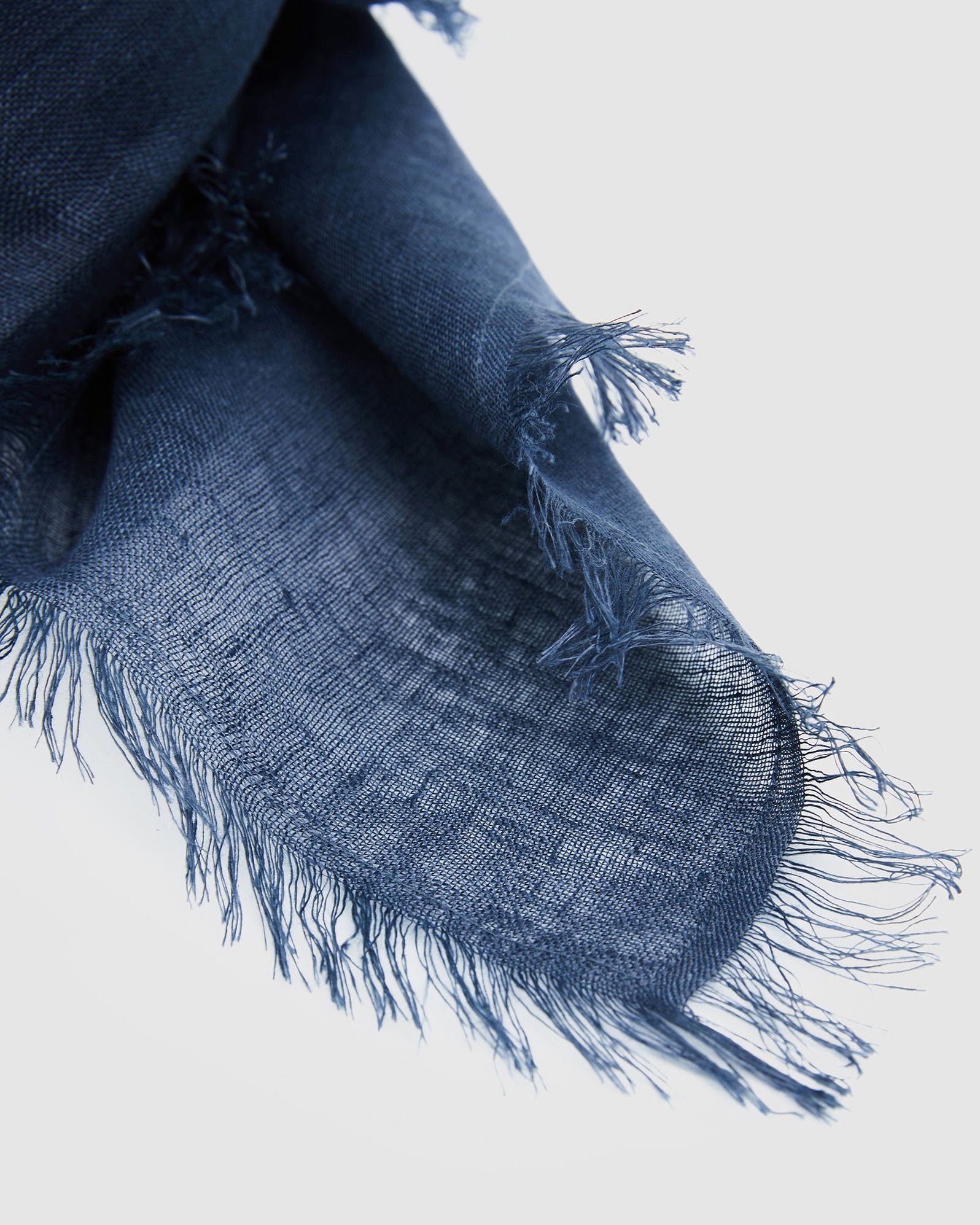 Linen Scarf - French Navy