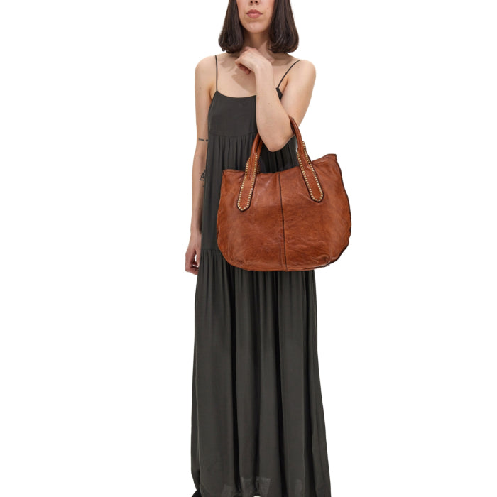 PELLE DI GIADA Italian Designer Handbag /Padlock /Key & Shoulder Strap  Leather £19.99 - PicClick UK