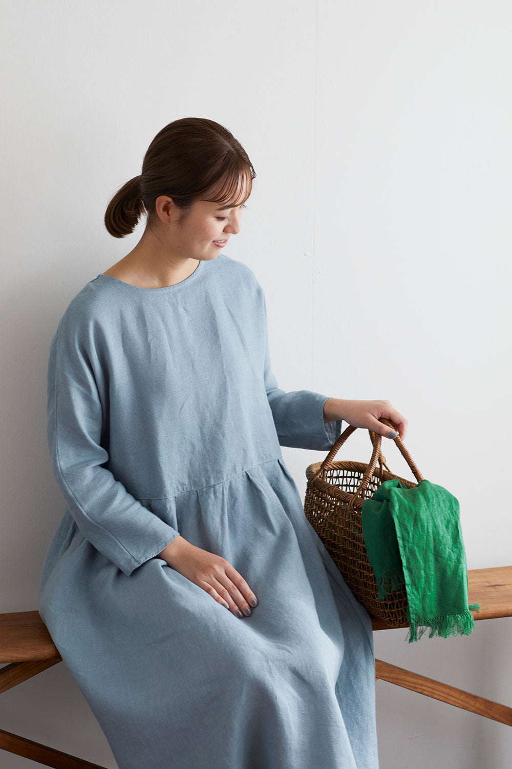 roserie scarf: vert ecossais