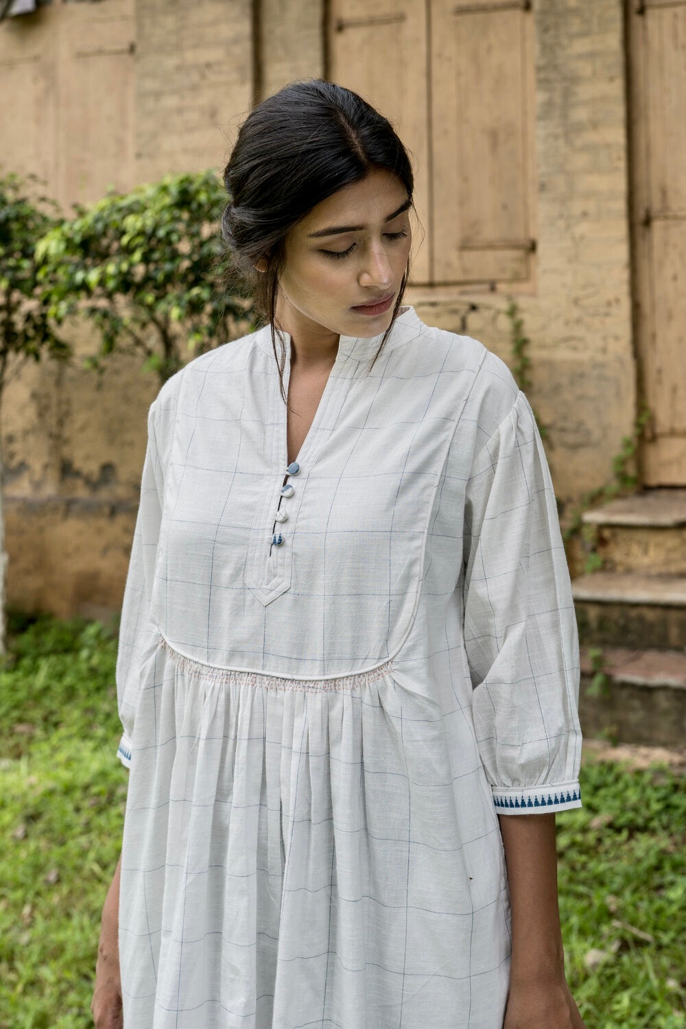 Shanthi Dress - White