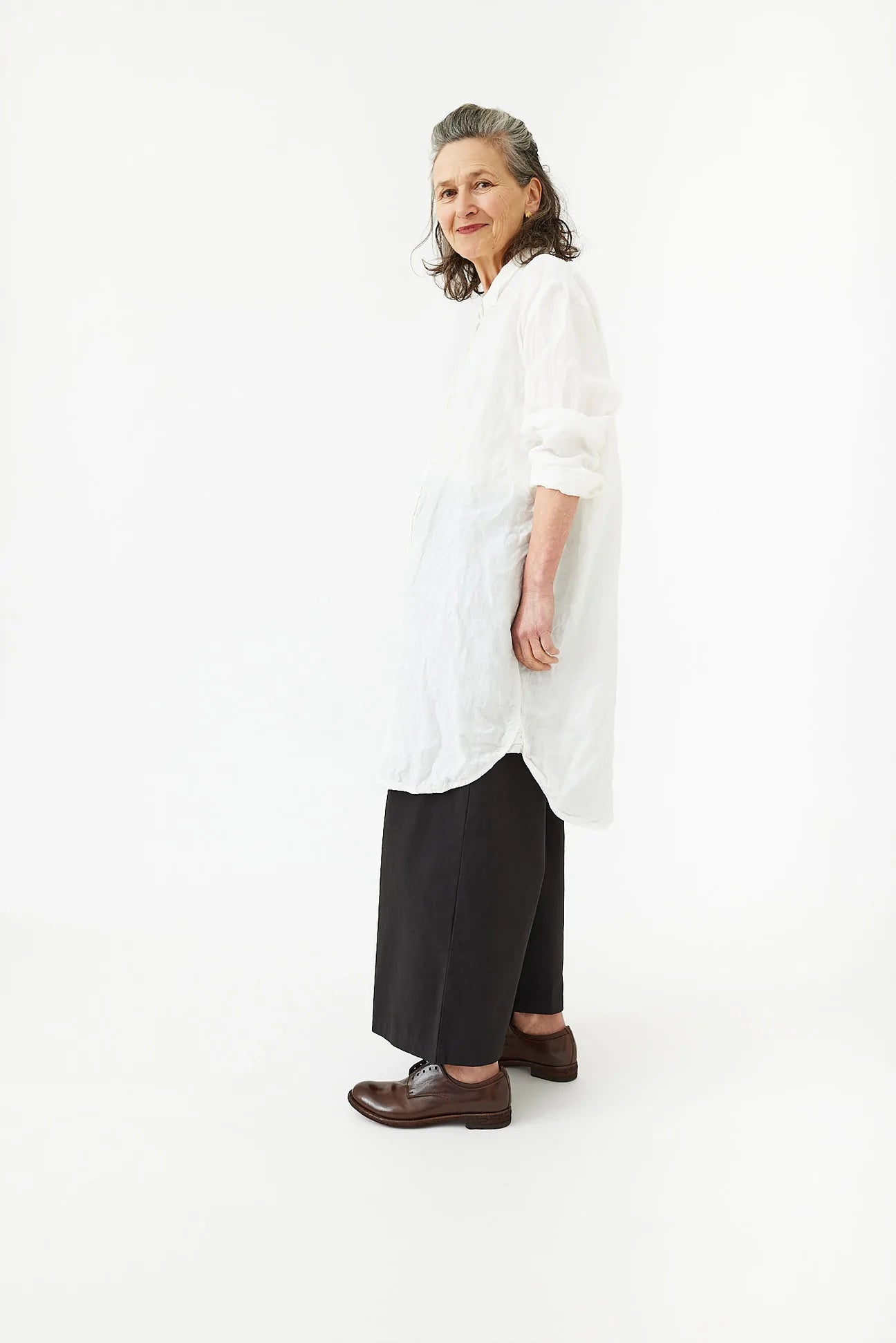 Manon Tunic - Classic White Linen