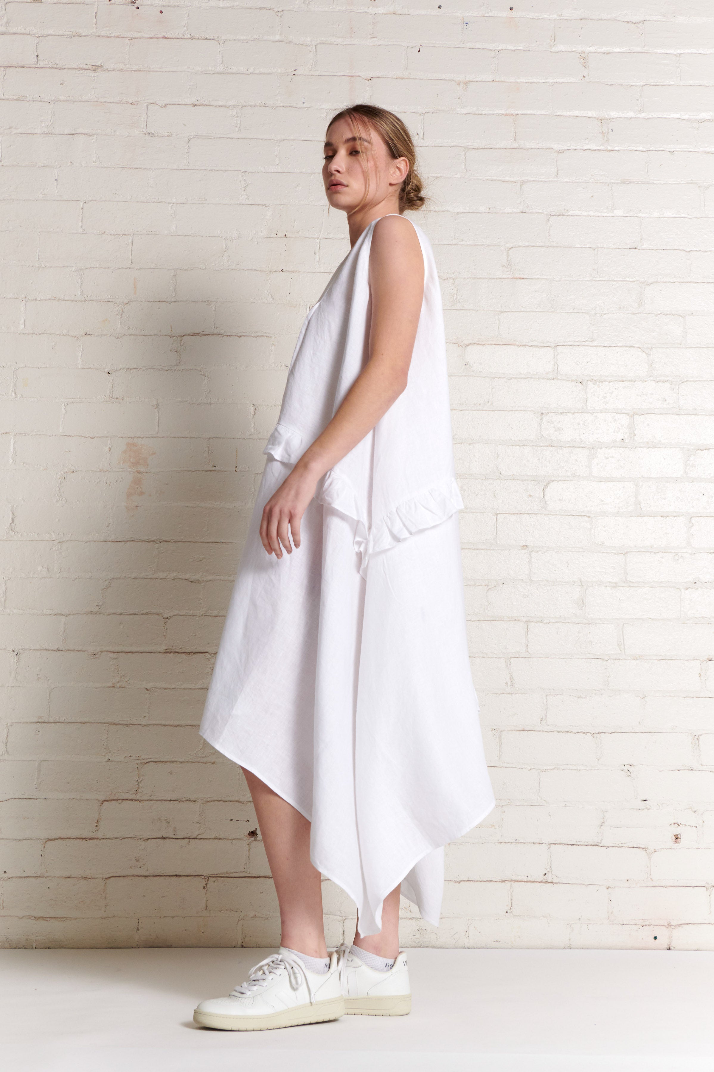 Tarla Dress - White