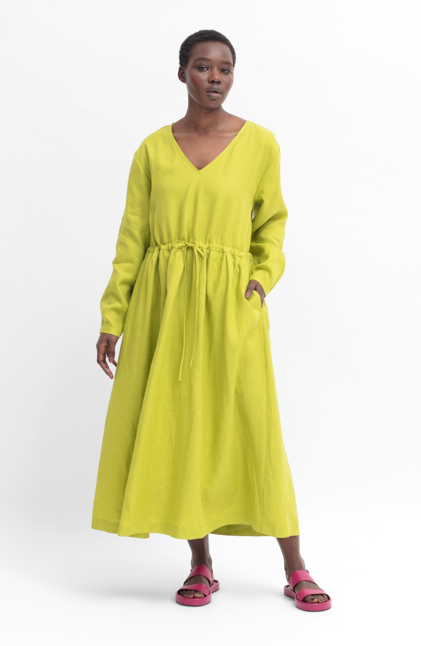 Blossa Dress - Lime