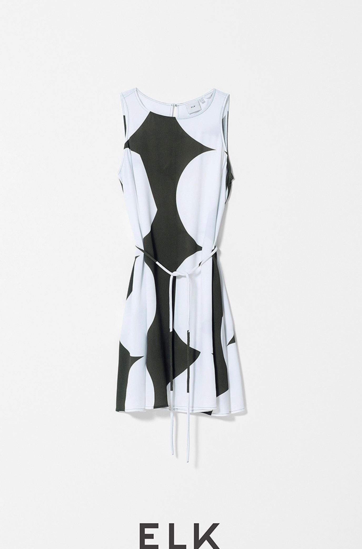 Kalla Tank Dress - Olive/White