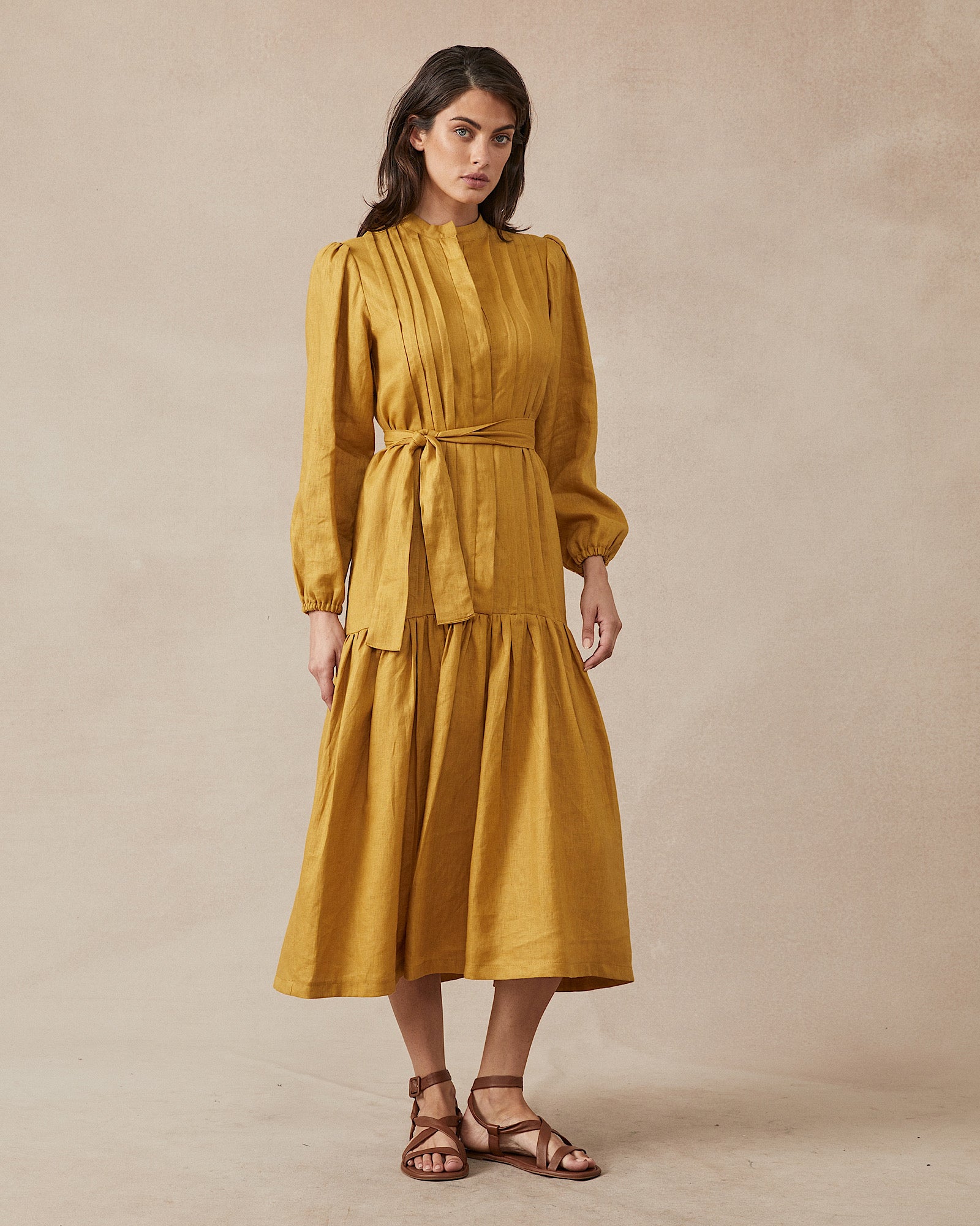 Claudia Dress - Mustard